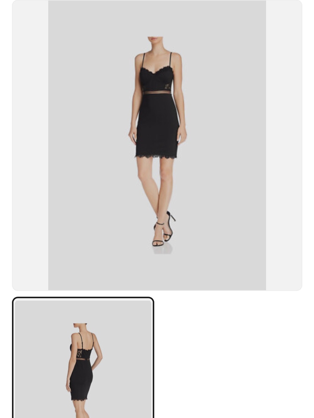 ASTR the Label women’s Black Lace Trim Bodycon Mini Dress